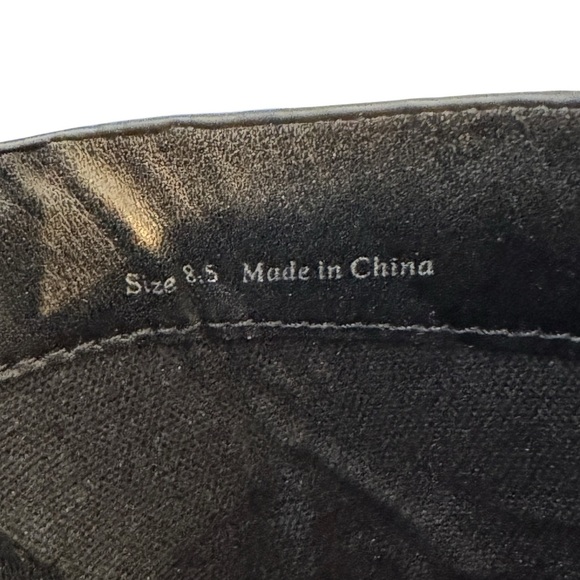 Dolce Vita Darcel Platform Slide Sandals, Black Leather, Size 8.5 - Picture 8 of 8